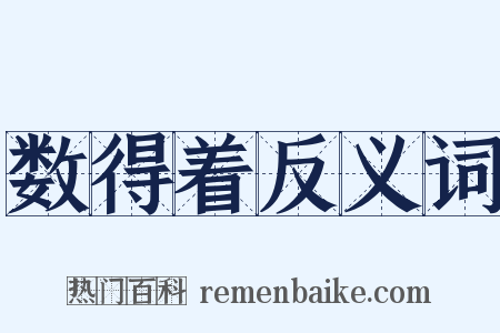 数得着反义词是什么意思的图片